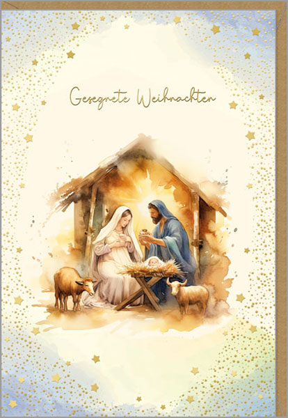 Goldbarrenset zu Weihnachten "Weihnachtskrippe"