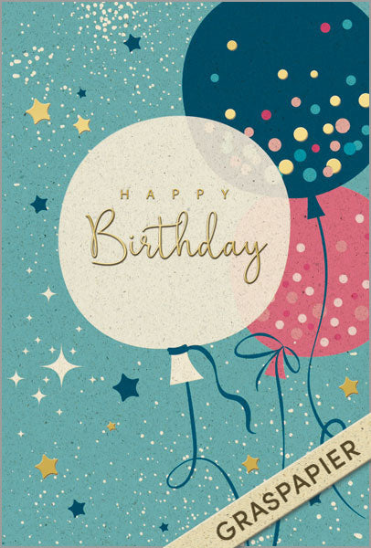 Goldbarrenset zum Geburtstag "Bunter Luftballon"