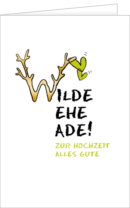 Goldbarrenset zur Hochzeit "Wilde, Ehe, Ade!"